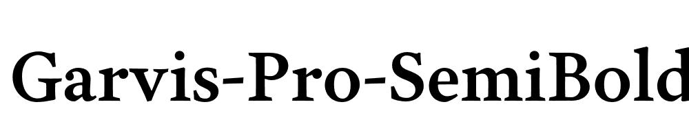 Garvis-Pro-SemiBold