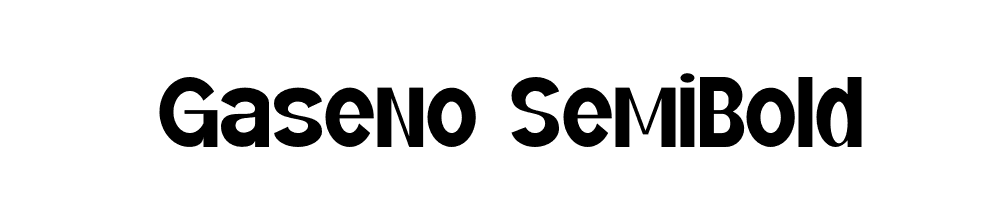 Gaseno SemiBold