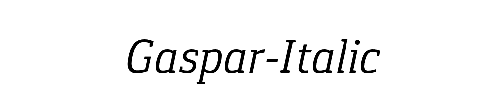 Gaspar-Italic