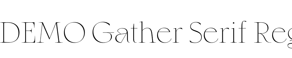 FSP DEMO Gather Serif Regular