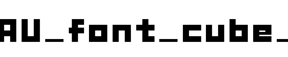 GAU_font_cube_B