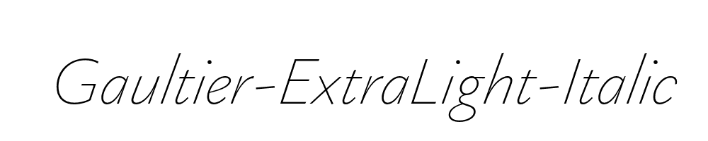 Gaultier-ExtraLight-Italic