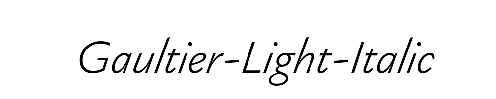 Gaultier-Light-Italic