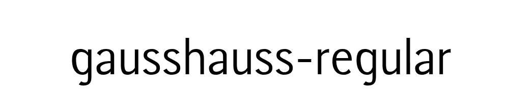 gausshauss-regular