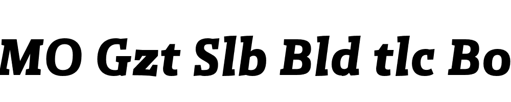 FSP DEMO Gzt Slb Bld tlc Bold Italic