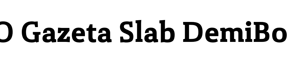 FSP DEMO Gazeta Slab DemiBold Regular