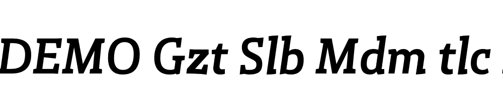 FSP DEMO Gzt Slb Mdm tlc Italic