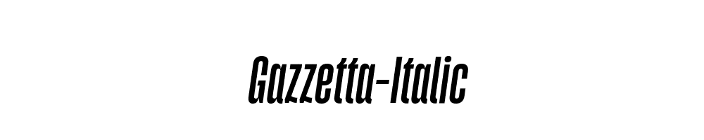 Gazzetta-Italic