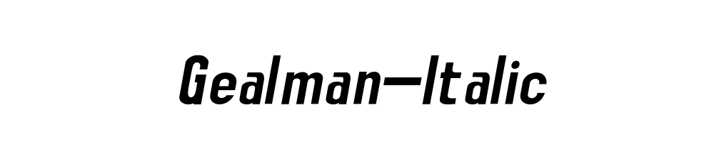 Gealman-Italic