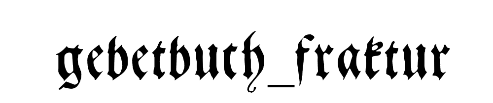 Gebetbuch_fraktur