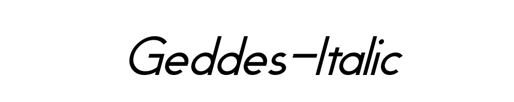 Geddes-Italic