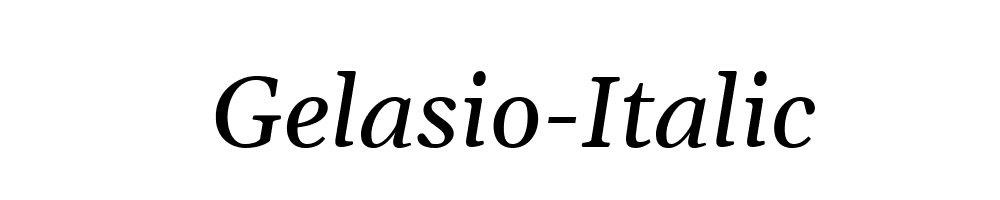 Gelasio-Italic