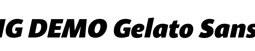  DEMO Gelato Sans Black Italic