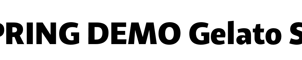  DEMO Gelato Sans Bold