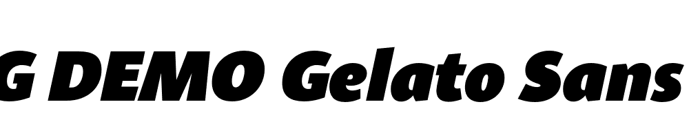  DEMO Gelato Sans Heavy Italic