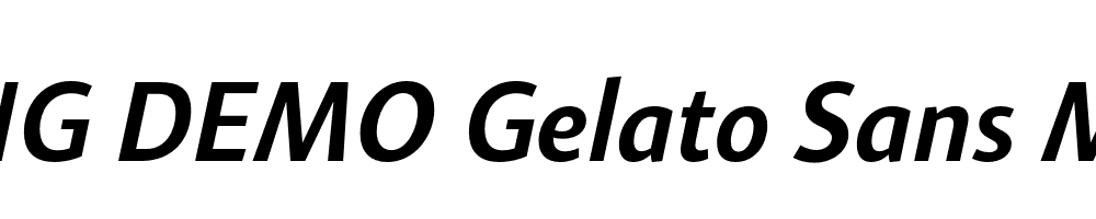  DEMO Gelato Sans Medium Italic