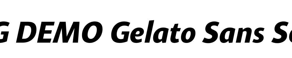  DEMO Gelato Sans SemiBold Italic