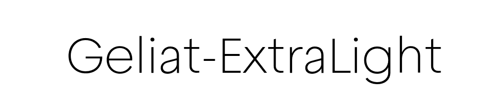 Geliat-ExtraLight