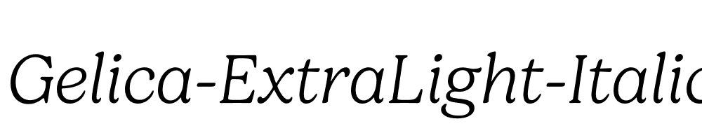 Gelica-ExtraLight-Italic