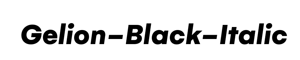 Gelion-Black-Italic