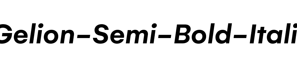 Gelion-Semi-Bold-Italic