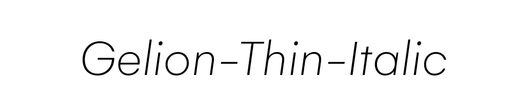 Gelion-Thin-Italic