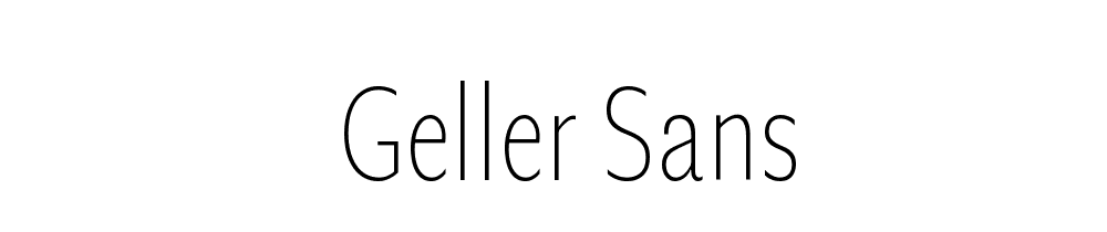 Geller Sans