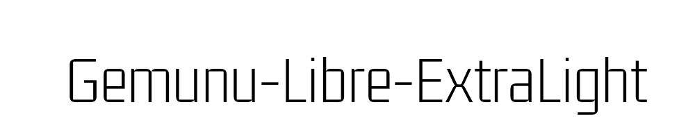 Gemunu-Libre-ExtraLight