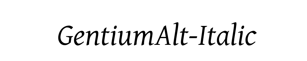 GentiumAlt-Italic