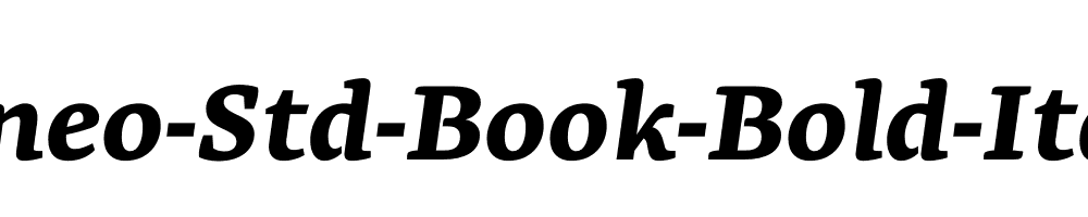 Geneo-Std-Book-Bold-Italic