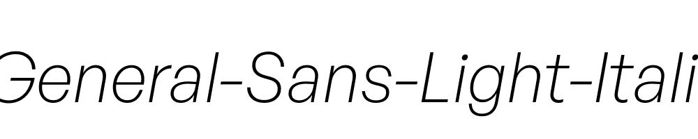 General-Sans-Light-Italic