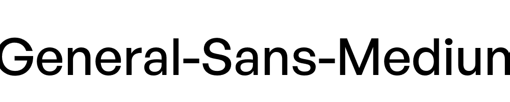 General-Sans-Medium