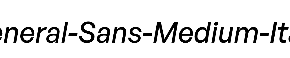 General-Sans-Medium-Italic