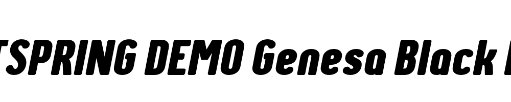  DEMO Genesa Black Italic