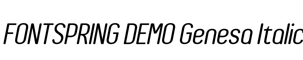  DEMO Genesa Italic