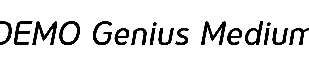 FSP DEMO Genius Medium Italic