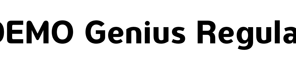 FSP DEMO Genius Regular Bold