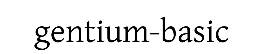 Gentium Basic