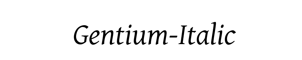 Gentium-Italic