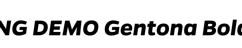  DEMO Gentona Bold Bold Italic