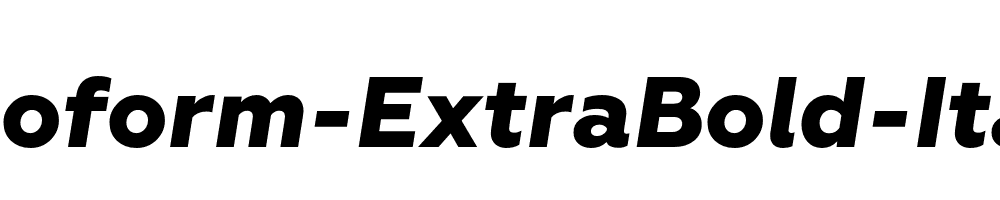 Geoform-ExtraBold-Italic