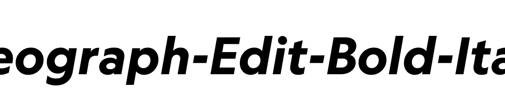 Geograph-Edit-Bold-Italic