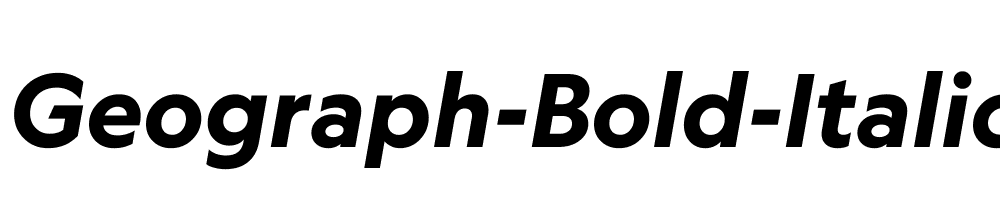 Geograph-Bold-Italic