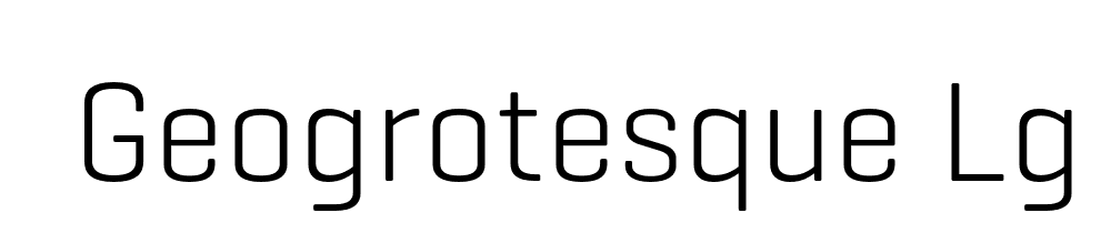 Geogrotesque Lg