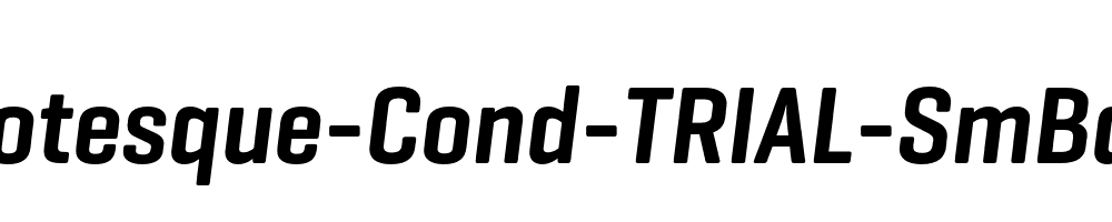 Geogrotesque-Cond-TRIAL-SmBd-Italic