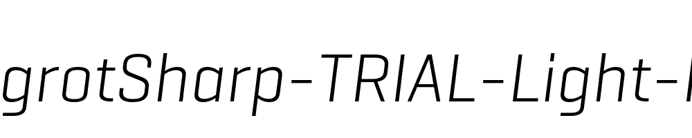 GeogrotSharp-TRIAL-Light-Italic