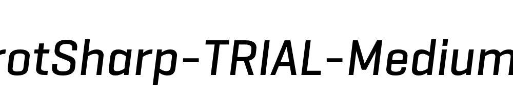 GeogrotSharp-TRIAL-Medium-Italic