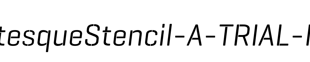 GeogrotesqueStencil-A-TRIAL-Rg-Italic