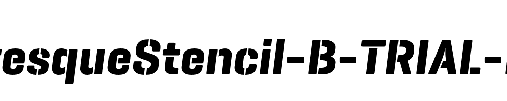 GeogrotesqueStencil-B-TRIAL-Bd-Italic