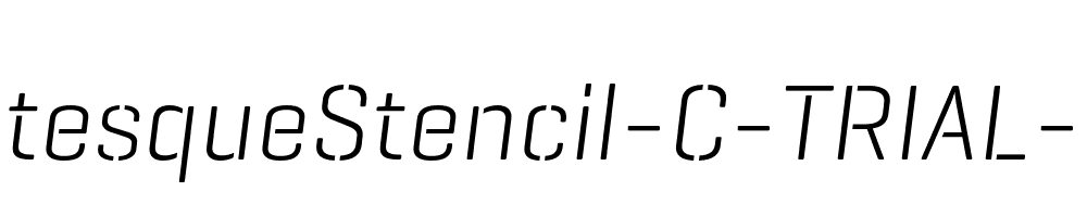 GeogrotesqueStencil-C-TRIAL-Lt-Italic